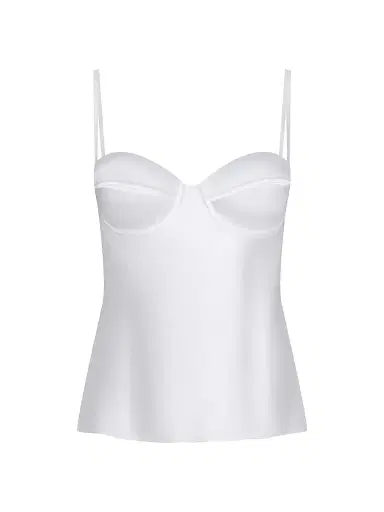 L'Agence Women's Orlina Silk Camisole - White - Size 16 | Thumbnail 1 L'Agence Women's Orlina Silk Camisole - White - Size 16 | Thumbnail 1