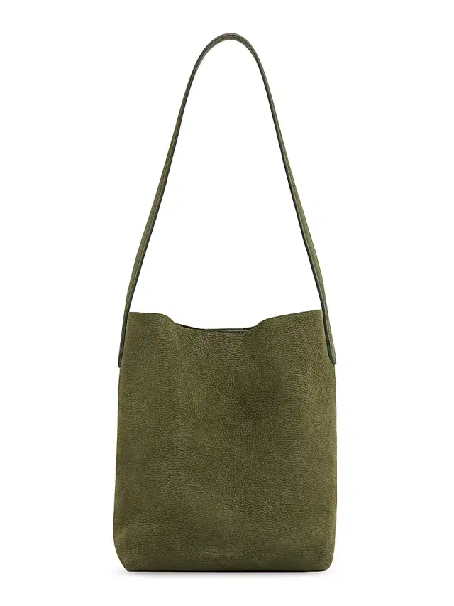 Mansur Gavriel Women's  Everyday Cabas Suede Shoulder Strap - Algae