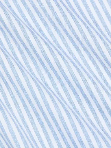 Saks Fifth Avenue Men's Striped Cotton Poplin Button-Front Shirt - Blue - Size XXL | Thumbnail 7