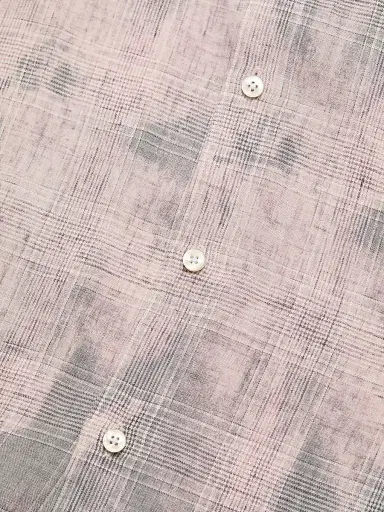 Saks Fifth Avenue Men's COLLECTION Two-Tone Linen Shirt - Pink Grey - Size XXL | Thumbnail 7 Saks Fifth Avenue Men's COLLECTION Two-Tone Linen Shirt - Pink Grey - Size XXL | Thumbnail 7