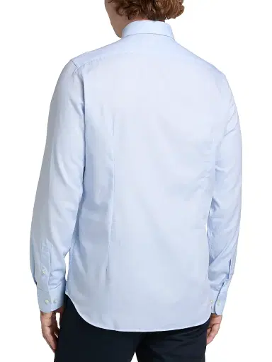 Saks Fifth Avenue Men's COLLECTION Melange Cotton Sport Shirt - Blue - Size XXL | Thumbnail 5 Saks Fifth Avenue Men's COLLECTION Melange Cotton Sport Shirt - Blue - Size XXL | Thumbnail 5