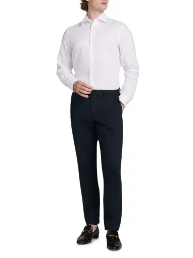 Saks Fifth Avenue Men's COLLECTION Cotton-Linen Shirt - White - Size XXL | Thumbnail 2 Saks Fifth Avenue Men's COLLECTION Cotton-Linen Shirt - White - Size XXL | Thumbnail 2