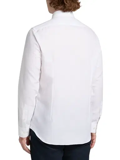 Saks Fifth Avenue Men's COLLECTION Cotton-Linen Shirt - White - Size XXL | Thumbnail 5 Saks Fifth Avenue Men's COLLECTION Cotton-Linen Shirt - White - Size XXL | Thumbnail 5