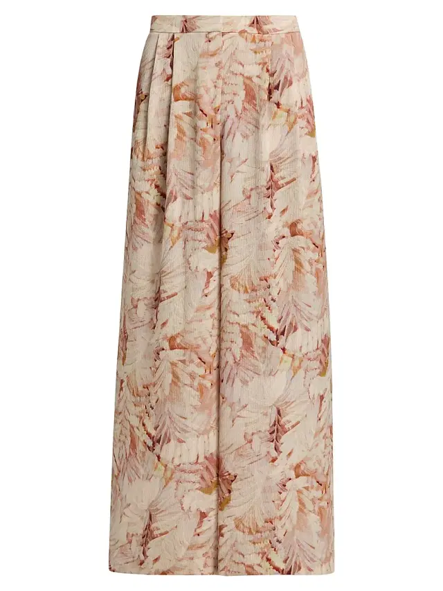 Ungaro Women's Leighton Floral Wide-Leg Pants - Natural Multi