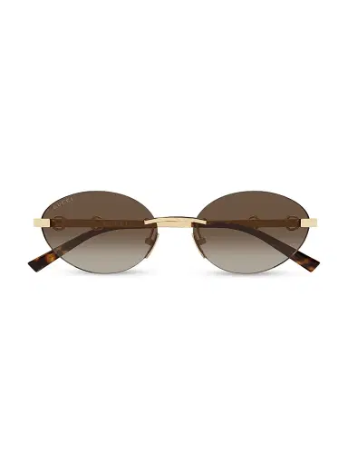 Gucci Women's Through Horsebit 58MM Oval Sunglasses | Thumbnail 2 Gucci Women's Through Horsebit 58MM Oval Sunglasses | Thumbnail 2