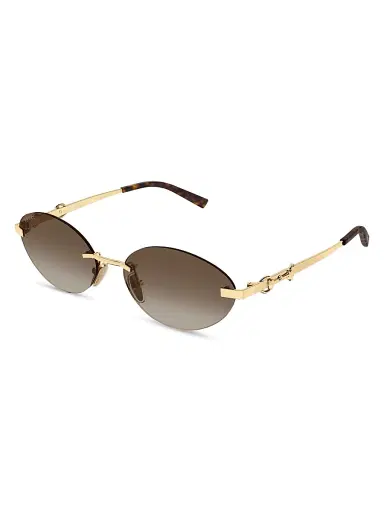Gucci Women's Through Horsebit 58MM Oval Sunglasses | Thumbnail 1 Gucci Women's Through Horsebit 58MM Oval Sunglasses | Thumbnail 1