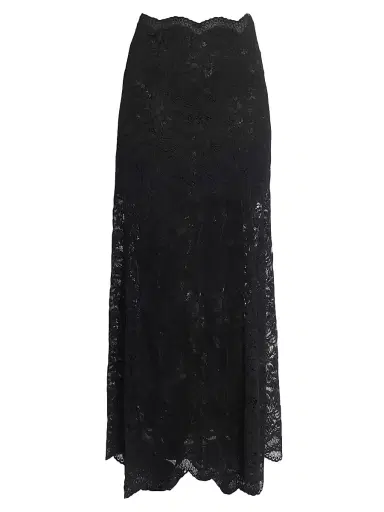 Rabanne Women's Lace Maxi Skirt - Black - Size 14 | Thumbnail 1