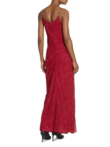 Rabanne Women's Sequined Layered Maxi Dress | Thumbnail 5