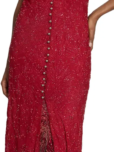 Rabanne Women's Sequined Layered Maxi Dress | Thumbnail 7