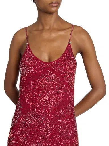 Rabanne Women's Sequined Layered Maxi Dress | Thumbnail 8