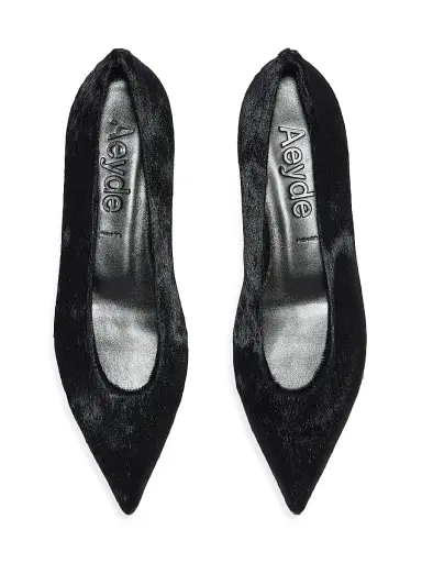 aeyde Women's Cassy Pony Hair Ballet Flats - Black - Size 5 | Thumbnail 3 aeyde Women's Cassy Pony Hair Ballet Flats - Black - Size 5 | Thumbnail 3