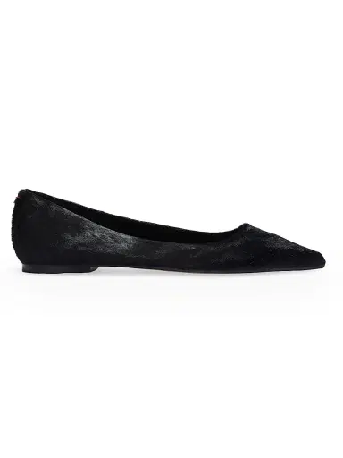 aeyde Women's Cassy Pony Hair Ballet Flats - Black - Size 5 | Thumbnail 1 aeyde Women's Cassy Pony Hair Ballet Flats - Black - Size 5 | Thumbnail 1
