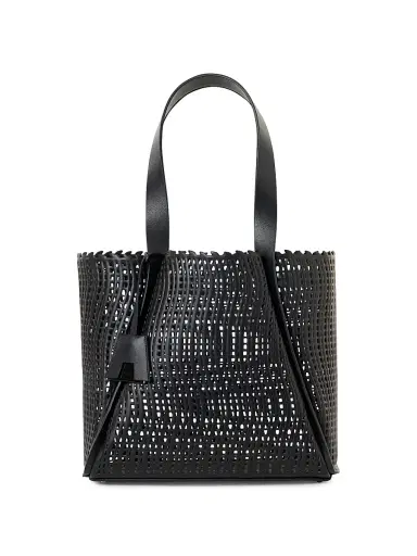 Akris Women's Medium Alex Wave Lasercut Tote Bag | Thumbnail 1 Akris Women's Medium Alex Wave Lasercut Tote Bag | Thumbnail 1