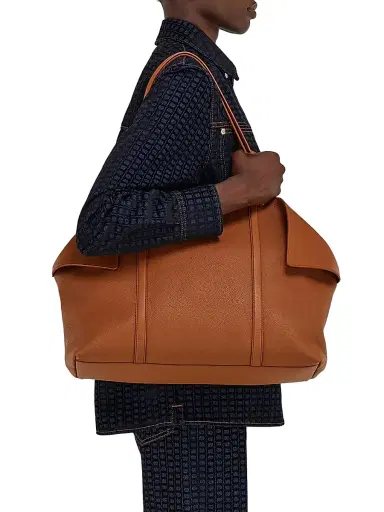 Ferragamo Women's Large Scarf Leather Top Handle Bag | Thumbnail 2