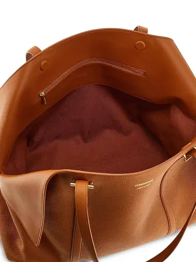 Ferragamo Women's Large Scarf Leather Top Handle Bag | Thumbnail 5