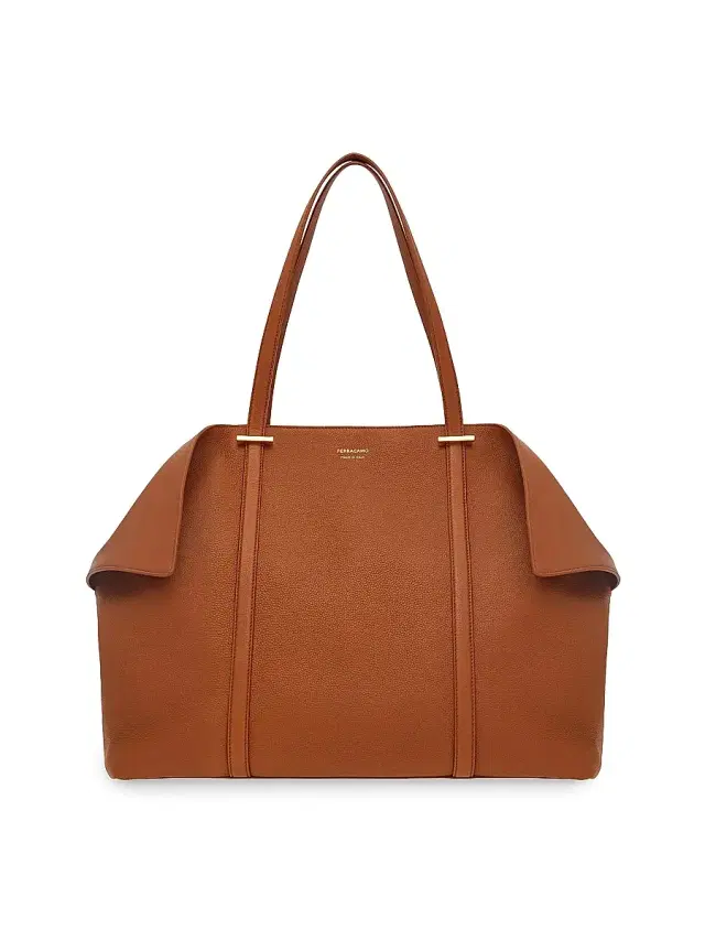 FERRAGAMO Women's  Scarf Leather Top Handle Bag - Naturale Resort