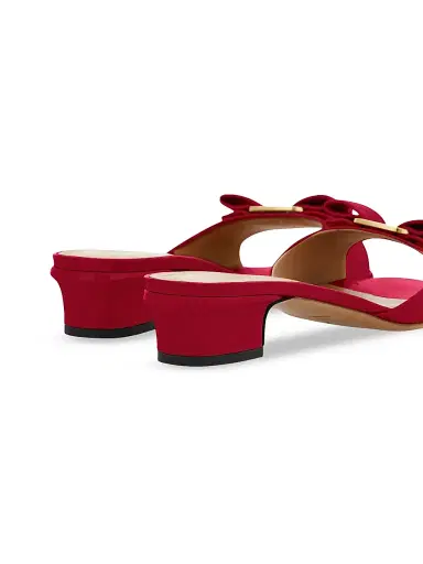 Ferragamo Women's Vanilla Patent Leather Mules | Thumbnail 6 Ferragamo Women's Vanilla Patent Leather Mules | Thumbnail 6