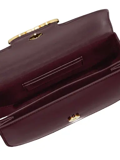 Ferragamo Women's Double Gancini Flap Leather Crossbody Bag | Thumbnail 5