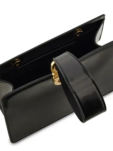 Ferragamo Women's Double Gancio Leather Clutch | Thumbnail 4 Ferragamo Women's Double Gancio Leather Clutch | Thumbnail 4