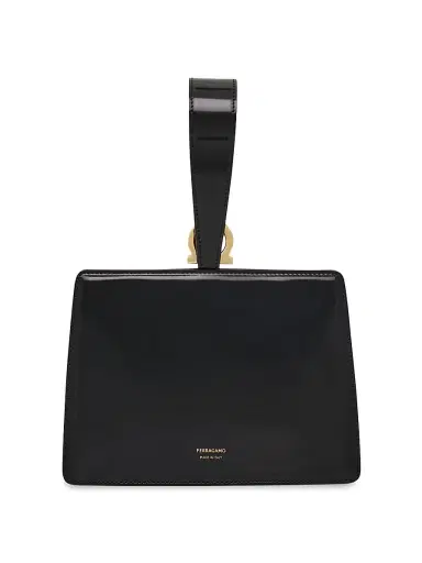 Ferragamo Women's Double Gancio Leather Clutch | Thumbnail 6 Ferragamo Women's Double Gancio Leather Clutch | Thumbnail 6