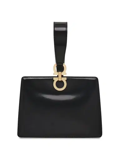 Ferragamo Women's Double Gancio Leather Clutch | Thumbnail 1 Ferragamo Women's Double Gancio Leather Clutch | Thumbnail 1