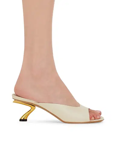 Ferragamo Women's Igea 55MM Leather Mules - Mascarpone - Size 11 | Thumbnail 7 Ferragamo Women's Igea 55MM Leather Mules - Mascarpone - Size 11 | Thumbnail 7