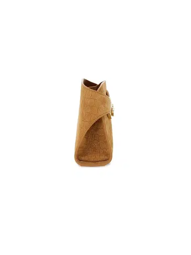 Ferragamo Women's Hug Gancini Croc-Embossed Suede Convertible Clutch | Thumbnail 3 Ferragamo Women's Hug Gancini Croc-Embossed Suede Convertible Clutch | Thumbnail 3