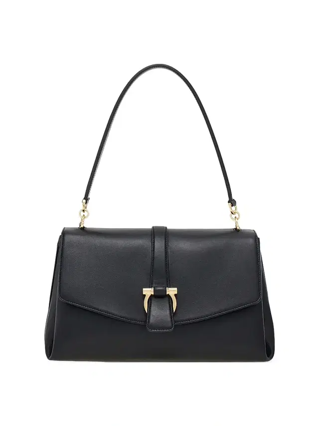 Women's Gancini-Buckle Leather Top Handle Bag - Nero
