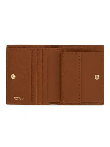 Ferragamo Women's Gancini Faux-Leather Compact Wallet | Thumbnail 2