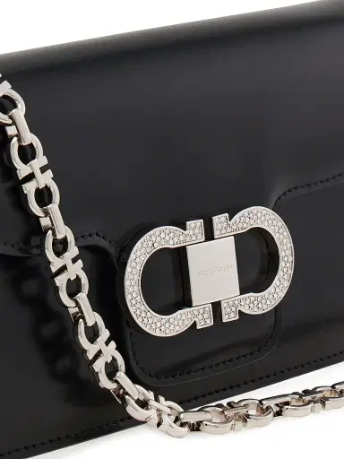 Ferragamo Women's Mini Gancini Leather Crossbody Bag | Thumbnail 5