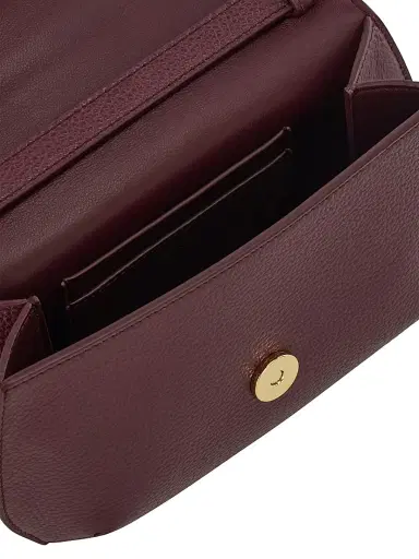 FERRAGAMO Women's Lizzy Gancini Leather Crossbody Bag - New Navy Bark Blue | Thumbnail 8 FERRAGAMO Women's Lizzy Gancini Leather Crossbody Bag - New Navy Bark Blue | Thumbnail 8
