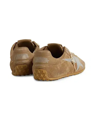 Golden Goose Men's Marathon M70 Suede Low-Top Sneakers - Tobacco Silver - Size 12 | Thumbnail 2 Golden Goose Men's Marathon M70 Suede Low-Top Sneakers - Tobacco Silver - Size 12 | Thumbnail 2