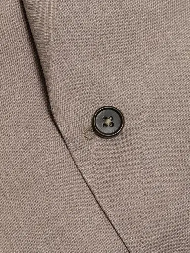 Emporio Armani Men's Tonal Textured Single-Breasted Wool, Silk & Linen Suit - Tan - Size 48 | Thumbnail 7 Emporio Armani Men's Tonal Textured Single-Breasted Wool, Silk & Linen Suit - Tan - Size 48 | Thumbnail 7