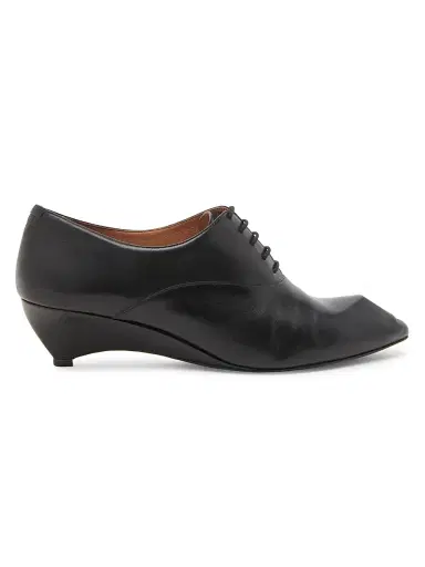 Jil Sander Women's Sculptural Oxford-Style Leather Kitten-Heel Shoes | Thumbnail 1 Jil Sander Women's Sculptural Oxford-Style Leather Kitten-Heel Shoes | Thumbnail 1