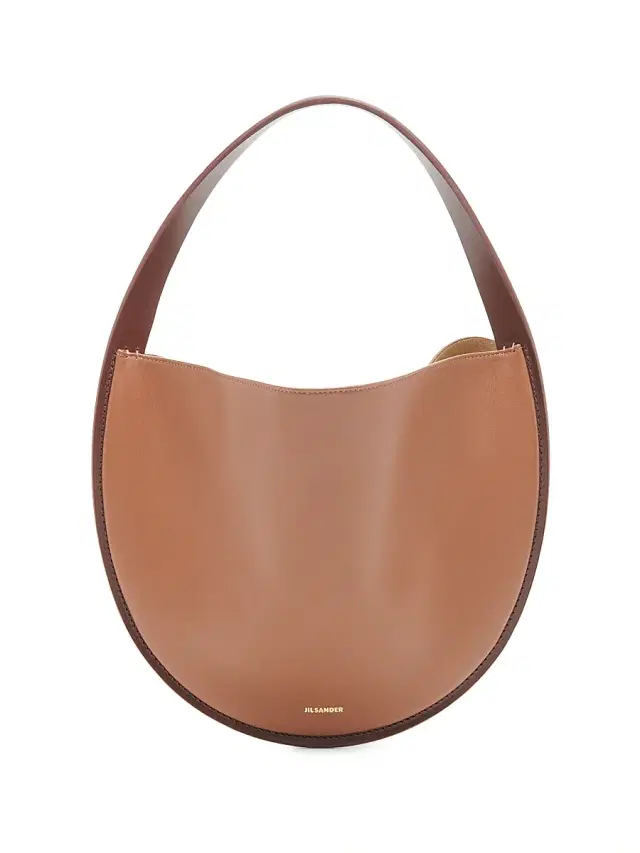 Jil Sander Women's Pivot Leather Hobo Bag - Grape