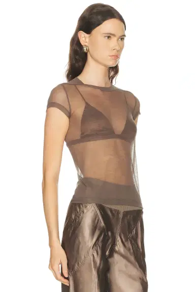 Rick Owens Cropped Level Tee | Thumbnail 2