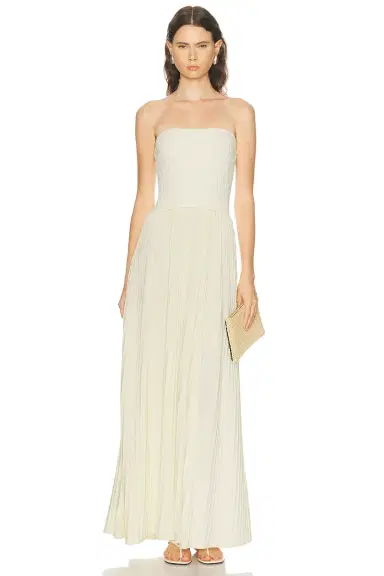 Solid & Striped The Strapless Soglio Dress | Thumbnail 1 Solid & Striped The Strapless Soglio Dress | Thumbnail 1