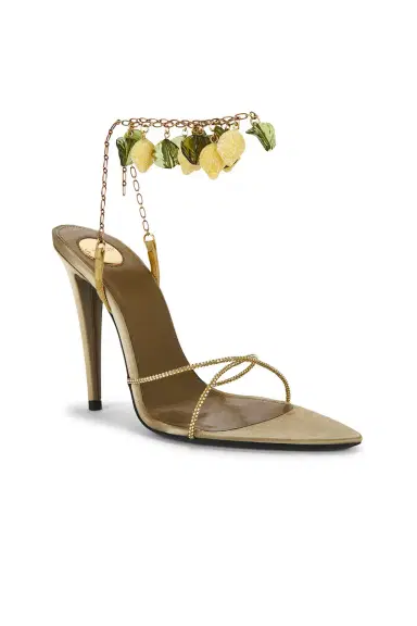 Saint Laurent Mon Cheri Chain Sandal | Thumbnail 2 Saint Laurent Mon Cheri Chain Sandal | Thumbnail 2