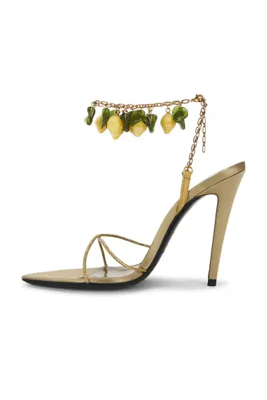 Saint Laurent Mon Cheri Chain Sandal | Thumbnail 5 Saint Laurent Mon Cheri Chain Sandal | Thumbnail 5