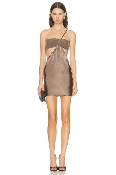 Rick Owens Bias Strap Mini Dress | Thumbnail 1