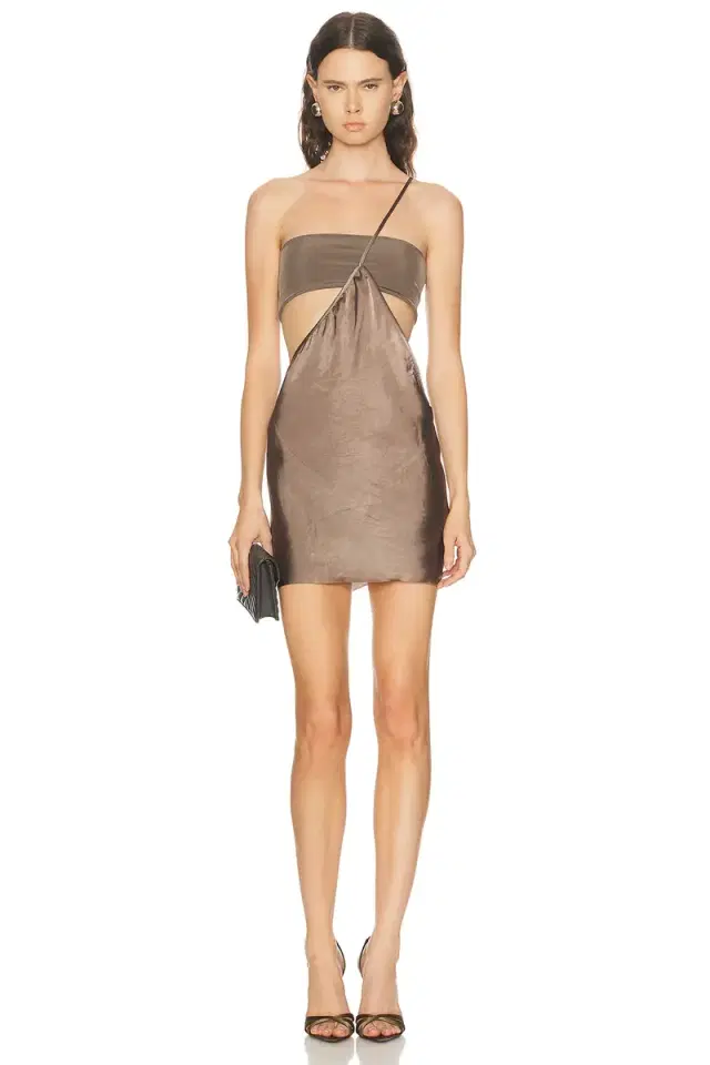 Rick Owens Bias Strap Mini Dress