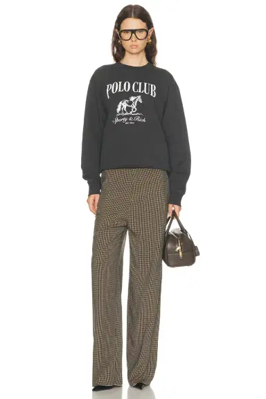 Sporty & Rich Stallion Crewneck Sweatshirt | Thumbnail 4 Sporty & Rich Stallion Crewneck Sweatshirt | Thumbnail 4