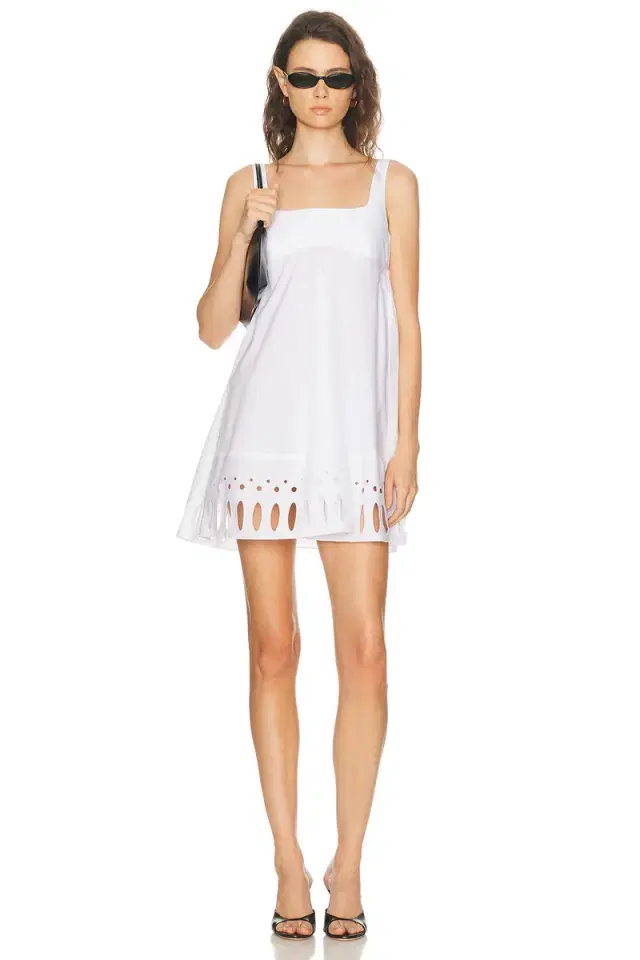 RABANNE Poplin Flared Mini Dress