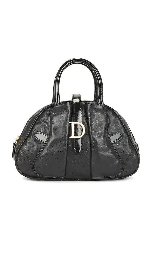 FWRD Renew Dior Mini Double Saddle Bowler Bag