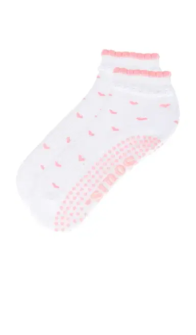 Souls. Ruffle Bow Grip Socks | Thumbnail 2