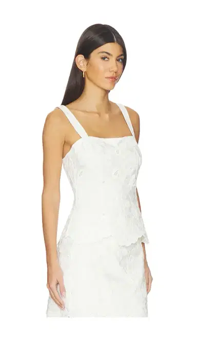 Simkhai Mckenna Embroidered Linen Top | Thumbnail 2 Simkhai Mckenna Embroidered Linen Top | Thumbnail 2