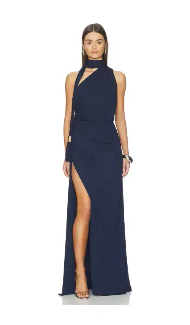 Simkhai Moira Draped Jersey Gown | Thumbnail 1 Simkhai Moira Draped Jersey Gown | Thumbnail 1