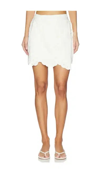Simkhai Delaney Embroidered Linen Mini Skirt | Thumbnail 1 Simkhai Delaney Embroidered Linen Mini Skirt | Thumbnail 1