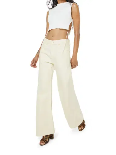 Mother Lil' Lemon Twist Sneak Jeans | Thumbnail 2