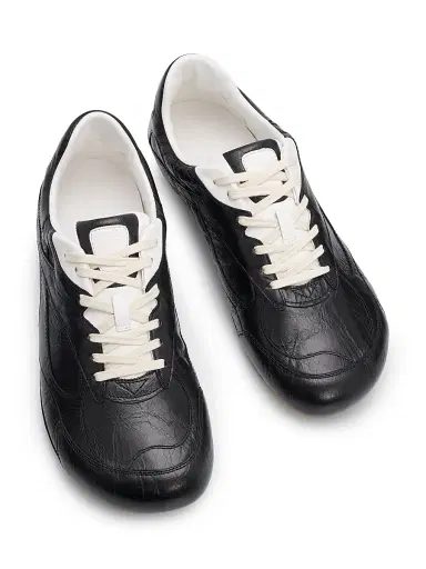 Bottega Veneta Men's Orbit Flash Leather Low-Top Sneakers - Black - Size 7 | Thumbnail 4 Bottega Veneta Men's Orbit Flash Leather Low-Top Sneakers - Black - Size 7 | Thumbnail 4